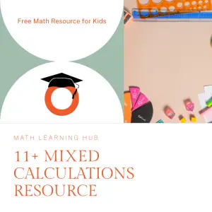 Eleven plus mixed calculations with online-tutoring.uk