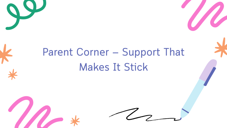 Parent Corner support by online-tutoring.uk