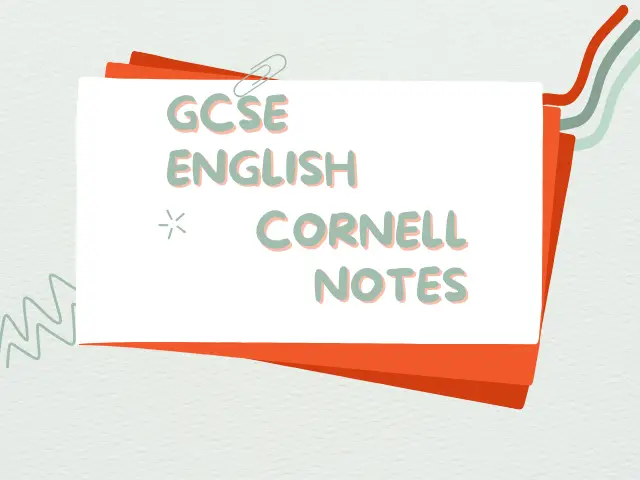 GCSE English Cornell Notes (online-tutoring)